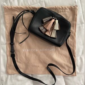 Rebecca minkoff black camera bag crossbody handbag